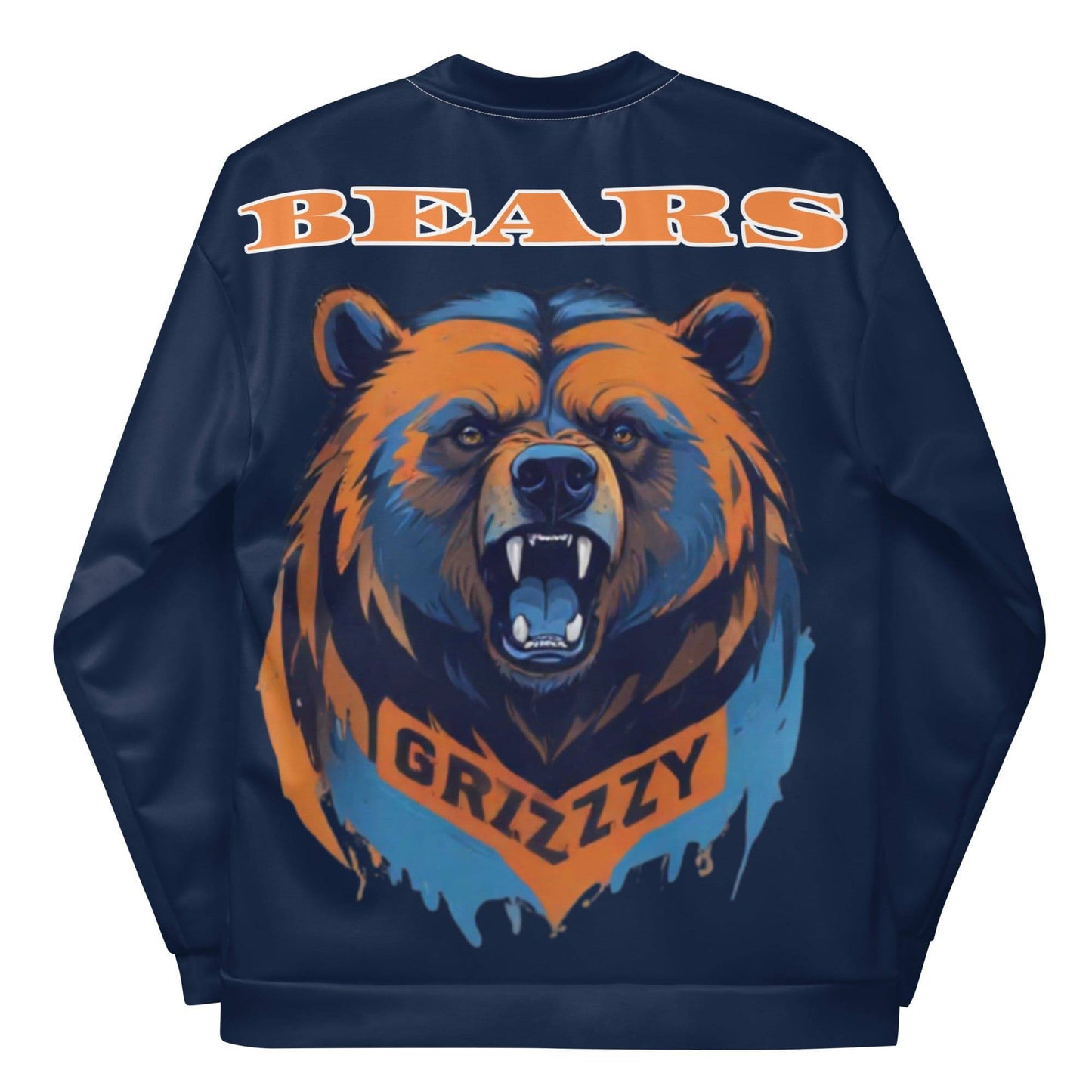 ABE Brings you your favorite Bears Football team in stlye with this All-Over-Print Unisex Bomber jacket. Team Colors popping vibrant with flavor. The Monsters of the Midway Jacket will have the crowd watching you more than the game. With a brushed fleece inside, and a relaxed unisex fit, this Bomber Jacket is just the stuff of your dreams, so be quick to grab yourself one! ABE Bears Football Unisex Bomber Jacket.