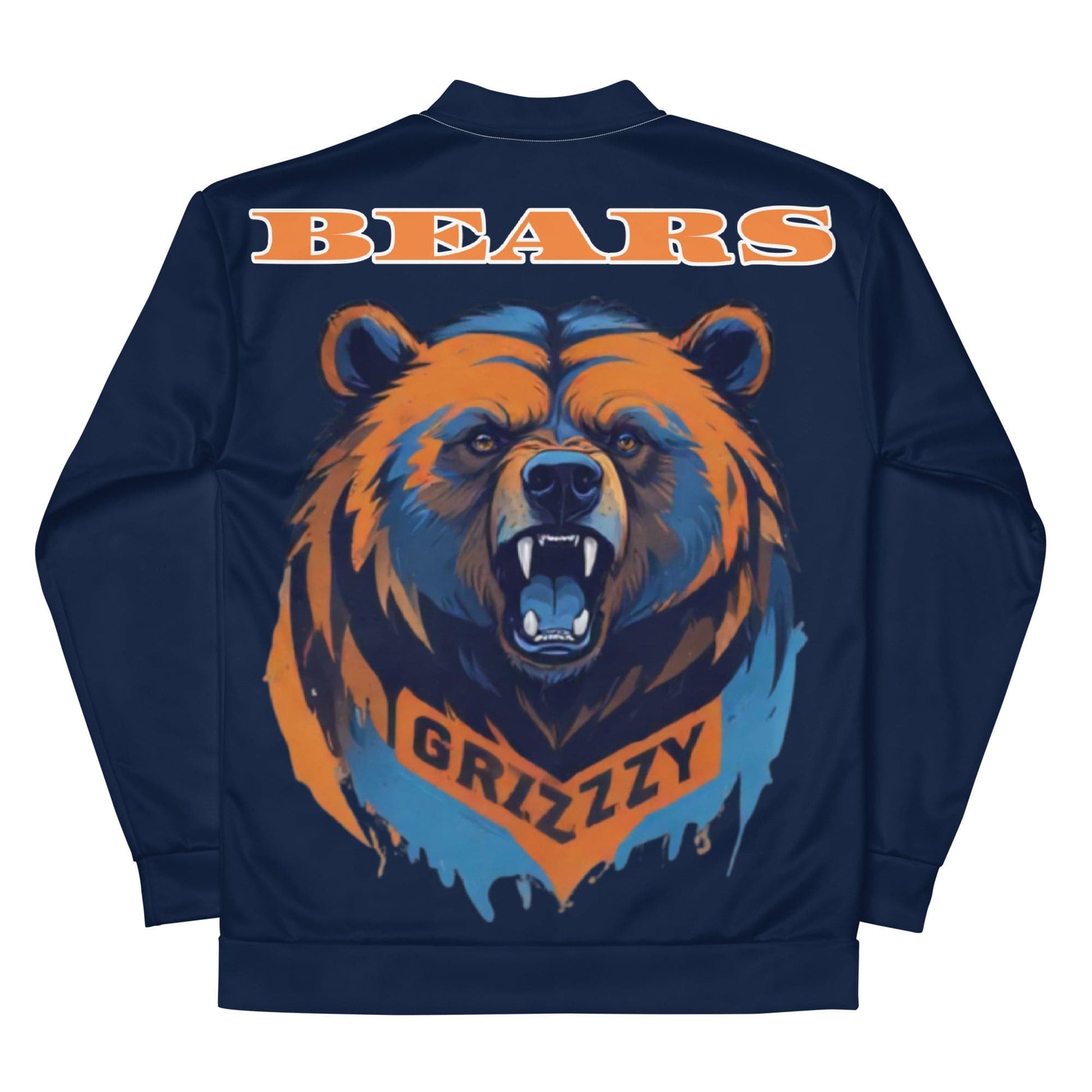 ABE Brings you your favorite Bears Football team in stlye with this All-Over-Print Unisex Bomber jacket. Team Colors popping vibrant with flavor. The Monsters of the Midway Jacket will have the crowd watching you more than the game. With a brushed fleece inside, and a relaxed unisex fit, this Bomber Jacket is just the stuff of your dreams, so be quick to grab yourself one! ABE Bears Football Unisex Bomber Jacket.